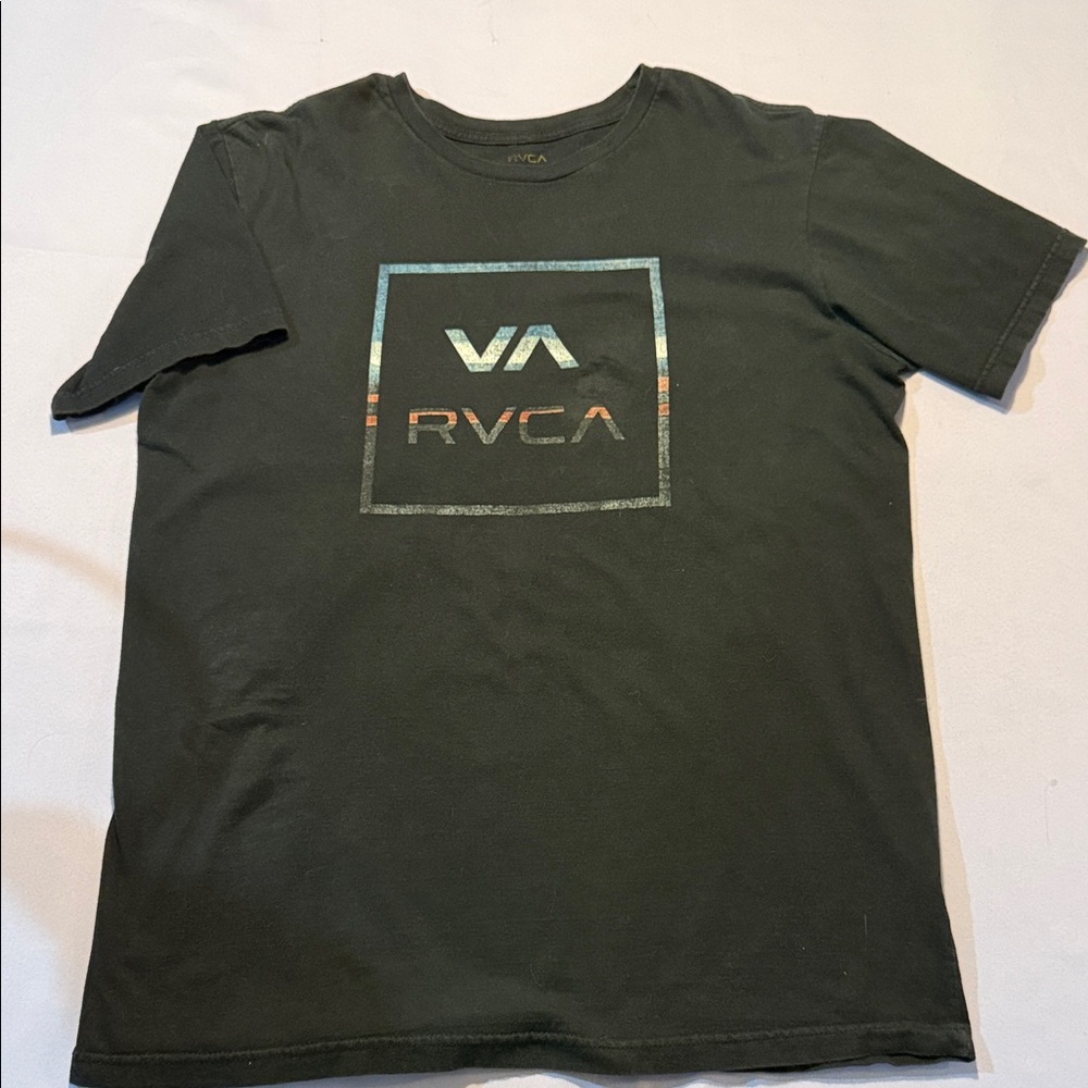 RVCA Men's Black Graphic Tee